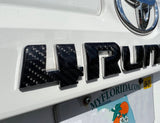 Rear Hatch Letter Overlays Fits 2010-2024 Toyota 4Runner