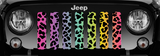 Rainbow Cheetah Print Grille Insert