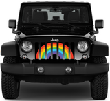 Rainbow Pride Flag Grille Insert