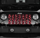 Red Lip Kisses Grille Insert