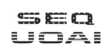 Rear Hatch Letter Overlays Fits 2023-2026 Toyota Sequoia