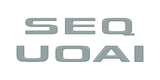 Rear Hatch Letter Overlays Fits 2023-2026 Toyota Sequoia