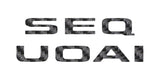 Rear Hatch Letter Overlays Fits 2023-2026 Toyota Sequoia