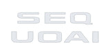 Rear Hatch Letter Overlays Fits 2023-2026 Toyota Sequoia