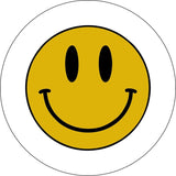 Smiley Face White Spare Tire Cover