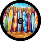 Stand Up Paddle Surf Board On The Mountains Spare Tire Cover
