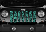 Mint Leopard Print Grille Insert