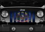 North Dakota Grunge State Flag Grille Insert