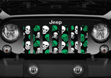 Platinum Skulls (Green) Grille Insert
