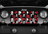Skulls (Red) Grille Insert