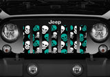 Skulls (Teal) Grille Insert