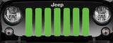 Solid Bright Green Grille Insert