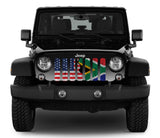 South Africa and American Flag Grille Insert