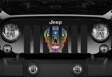 Sugar Skull Rainbow Grille Insert