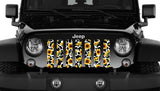 Sunflower Cow Print Grille Insert