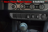 Center Dash Switch Panel Accent Overlay Fits 2016-2023 Toyota Tacoma