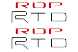 Bed Side Letter Inserts Fits 2022-2023 Toyota Tacoma TRD Pro