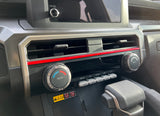 Strip Above Climate Control Accent Trim Fits 2024-2024 Toyota Tacoma & 2025-2026 4Runner