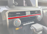 Strip Above Climate Control Accent Trim Fits 2024-2024 Toyota Tacoma & 2025-2026 4Runner