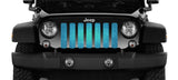 Teal Fleck Print Grille Insert