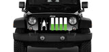 Texas Lime State Flag Grille Insert