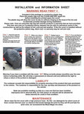 Bio Hazard Warning Symbol White Spare Tire Cover
