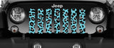 Turquoise Leopard Print Grille Insert