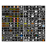 Printed Series Auxiliary Switch Labels (Upfitter) - 2018+ Jeep Wrangler / Gladiator JL / JT