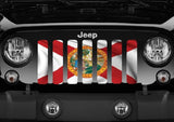 Waving Florida State Flag Grille Insert