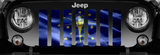 Waving Indiana State Flag Jeep Grille Insert