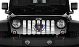 Waving Massachusetts State Flag Grille Insert