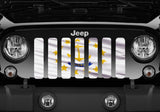 Waving Rhode Island State Flag Grille Insert