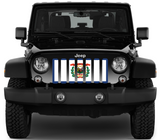 West Virginia State Flag Grille Insert
