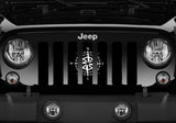 White Compass Grille Insert