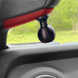 A-Pillar Ball Mount Solution for 2024+ Jeep Wrangler JL & Jeep Gladiator