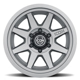 ICON Alloys Rebound SLX, Charcoal, 17 x 8.5 / 6 x 5.5, 0mm Offset, 4.75" BS SKU: 1917858347CH