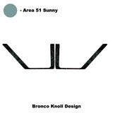 Topo Rear Door Net Trim Overlay Kit (Printed Series) - 2021+ Bronco