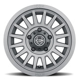 ICON Alloys Recon SLX, Charcoal, 17 x 8.5 / 6 x 5.5, 0mm Offset, 4.75" BS SKU: 3617858347CH