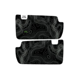 Topographic Interior Sun Visor Overlays - 2024+ Ranger Raptor (with Homelink)
