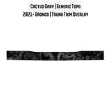 Topo Trunk Trim Overlay / Protector - 2021+ Bronco
