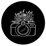 Camera With Flowers Spare Tire Cover