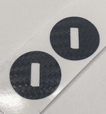 Carbon Fiber Textured Vinyl Decals for 2016-2023 Tacoma Glovebox Keyhole