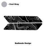Topo Interior Front Door Grab Handle Overlay Kit (Printed + Laser Series) - 2021+ Bronco