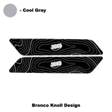 Topo Interior Front Door Grab Handle Overlay Kit (Printed + Laser Series) - 2021+ Bronco