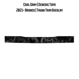 Topo Trunk Trim Overlay / Protector - 2021+ Bronco