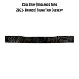 Topo Trunk Trim Overlay / Protector - 2021+ Bronco