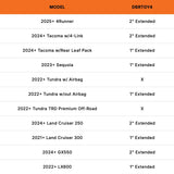 DBRTOY4 - DuroBumps Toyota/Lexus Rear Bump Stops +1 Inch Extended Bump Stops for Tundra 22-25, Sequoia 23-25,  24+ Tacoma w/Rear Leaf Pack, Land Cruiser 300 and LX600, +2 Inch Extended Bump Stops for LC 250, GX550, 25+ 4Runner & 24+ Tacoma w/4-Link
