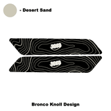 Topo Interior Front Door Grab Handle Overlay Kit (Printed + Laser Series) - 2021+ Bronco