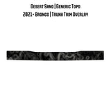 Topo Trunk Trim Overlay / Protector - 2021+ Bronco