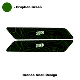 Topo Interior Front Door Grab Handle Overlay Kit (Printed + Laser Series) - 2021+ Bronco